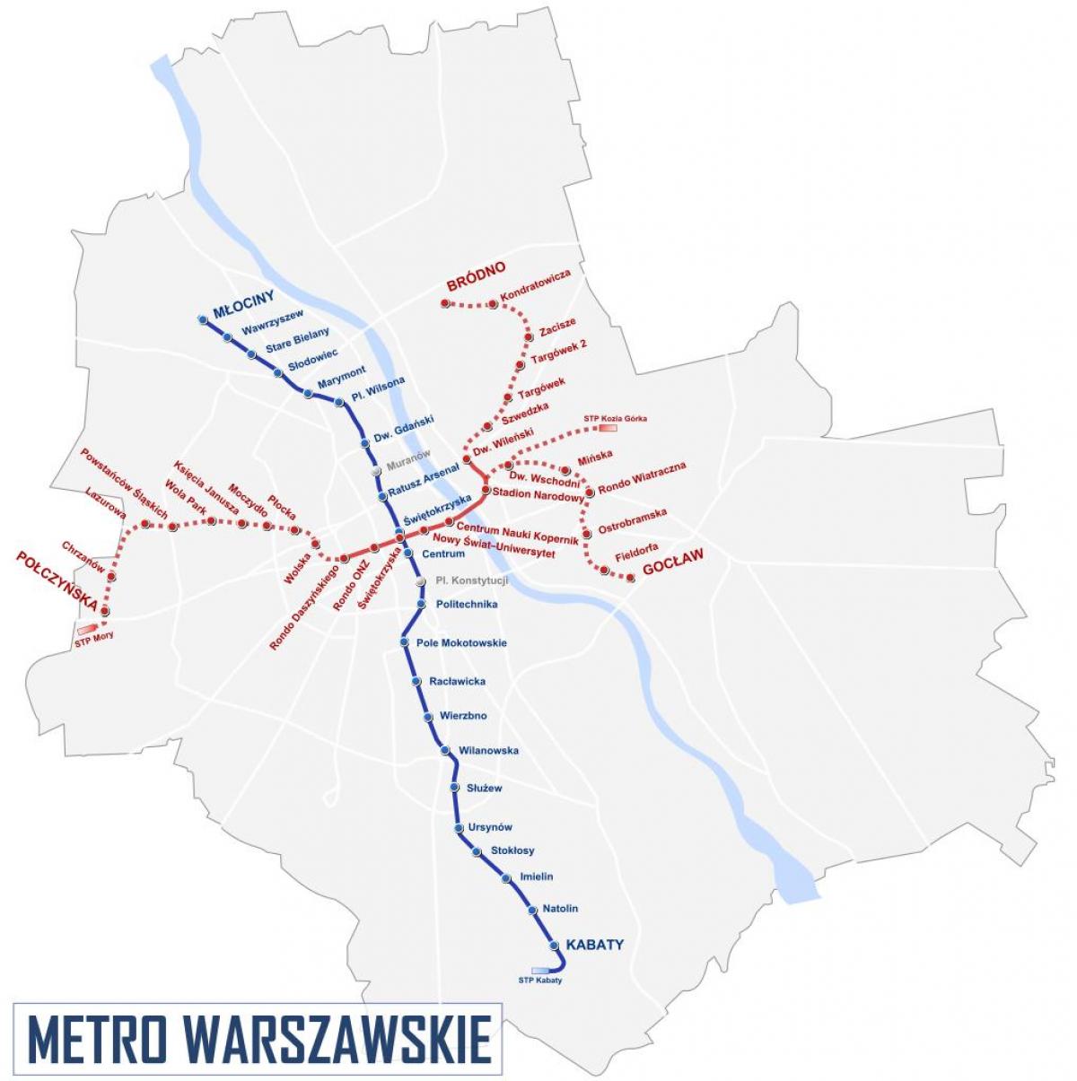 Kart av Warszawa t-2016