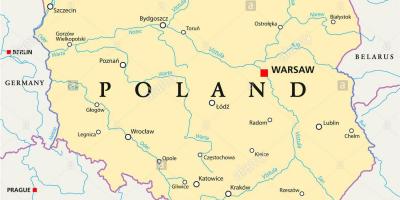 Warszawa plassering på verdenskartet